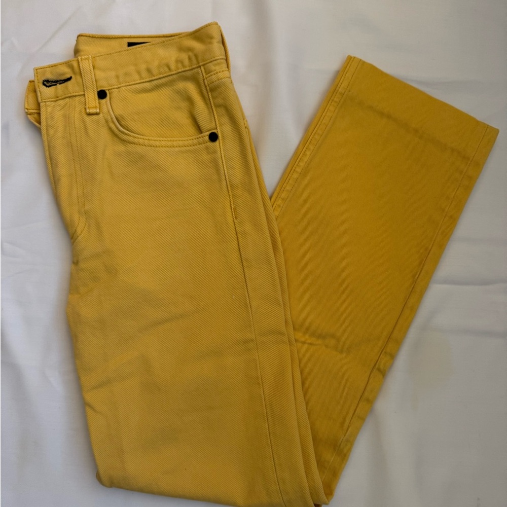 Rag & Bone high-waisted boot cut yellow jeans